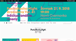 Desktop Screenshot of pechakucha.sk